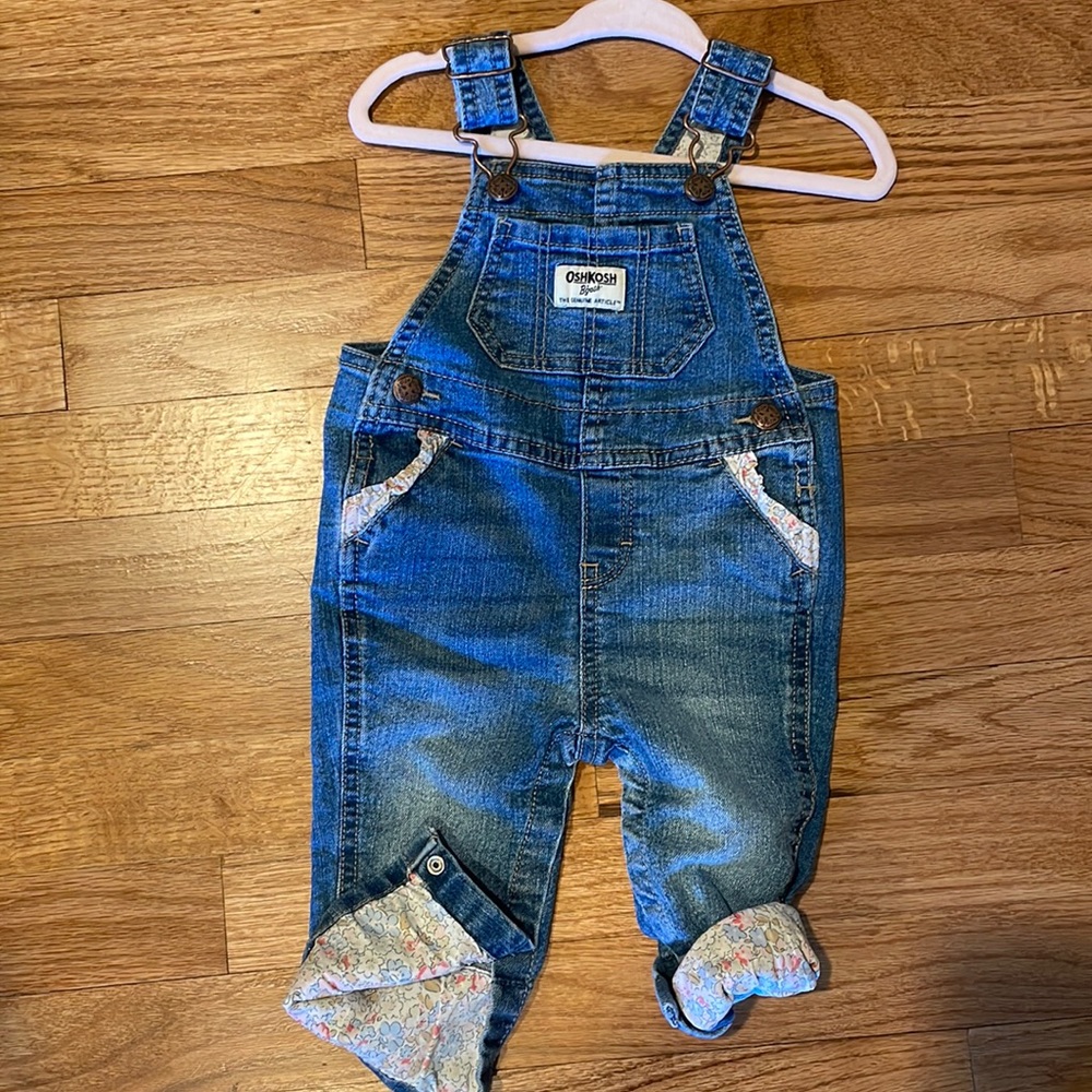 OshKosh B’gosh Baby Girl Overalls.  Never Worn.